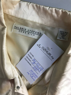 Блузка Valerie Stevens шелковая, визуально на 50/52 размер