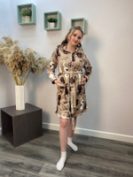 Халат женский "8126 В.Т" молния (Р 304)