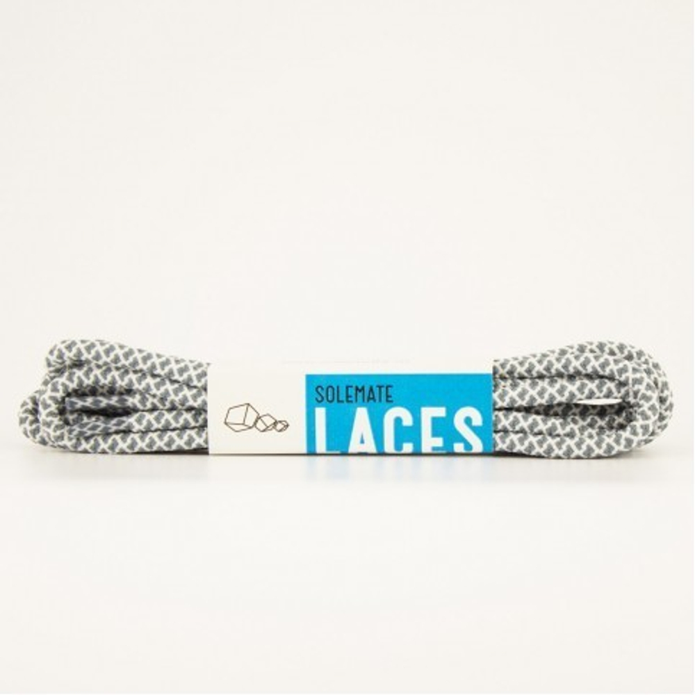 Шнурки Solemate Laces Серо-Белого Цвета
