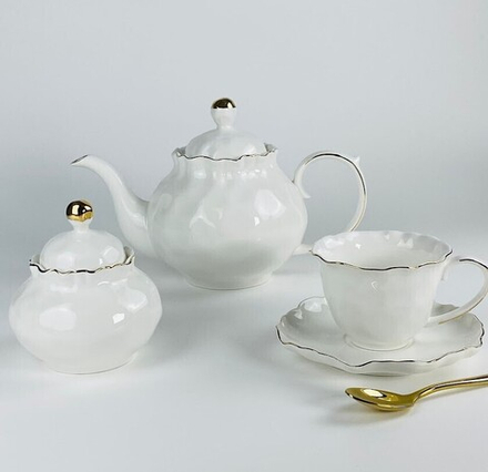 Lenardi 305-274 Чайный сервиз 16пр. ВАНЕССА ЗОЛОТО в под.уп.(х3)Фарфор