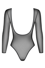 Эффектное полупрозрачное боди с открытой спинкой