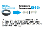 Резина ролика захвата, ролика дуплекса для EPSON L4150 L4160 L6160 L6161 L6166. НАСАДКА
