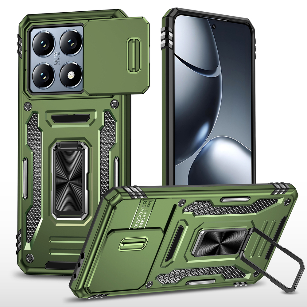Чехол Safe Case с кольцом и защитой камеры для Xiaomi 14T Pro