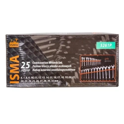 Ключи комбинированные ,набор 25пр. ( 6-28,30,32мм) ISMA ISMA-5261P