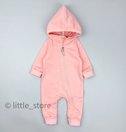 Комбинезон из футера "Simple" Персик