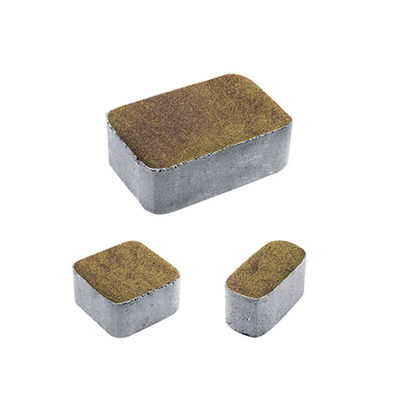 Тротуарная плитка КЛАССИКО - Листопад гранит Янтарь, комплект из 3 видов плит