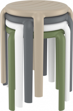 Табурет пластиковый Siesta Contract Tom 45, бежевый