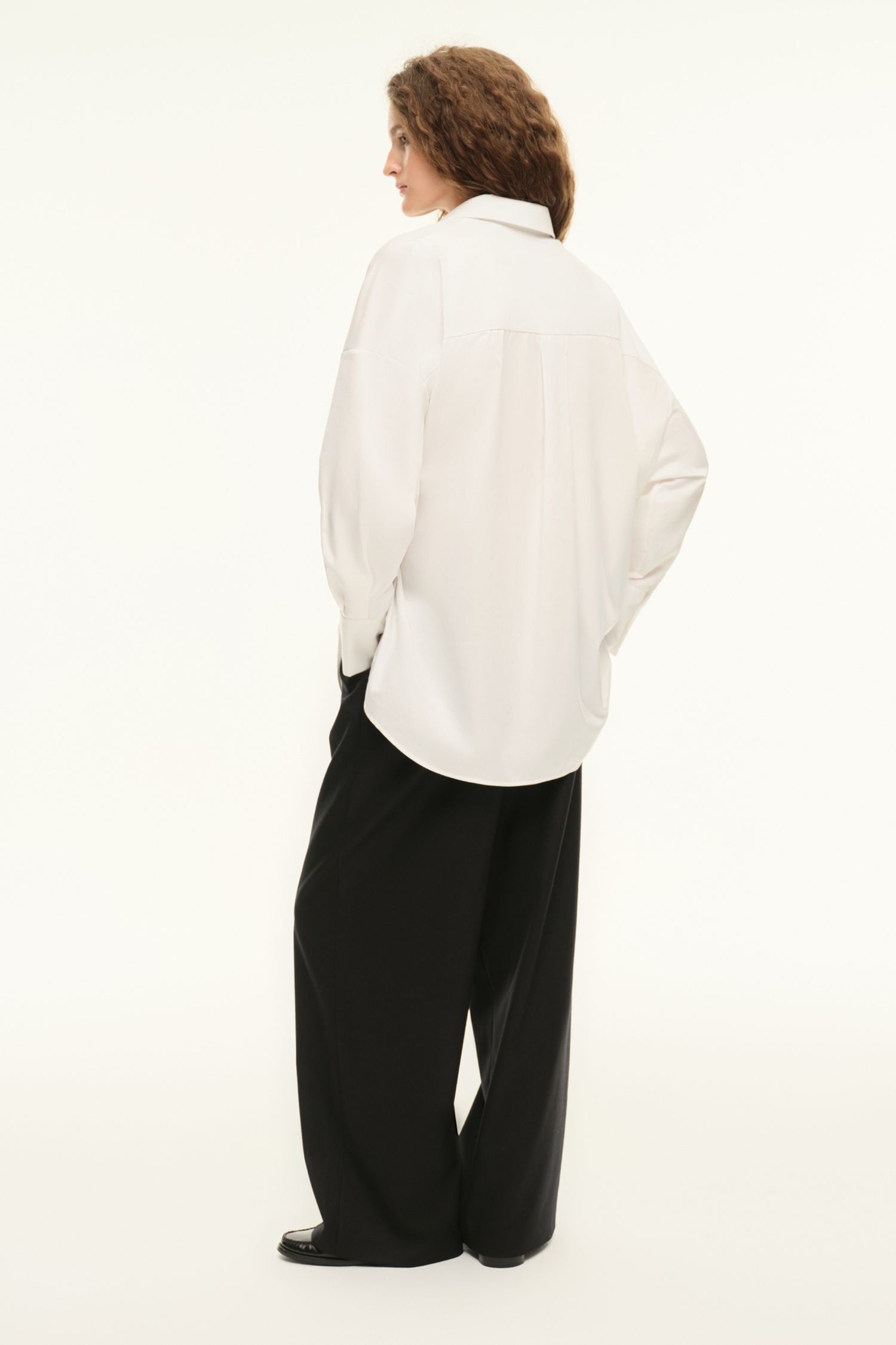 Рубашка с завязками (Tie me softly), белая