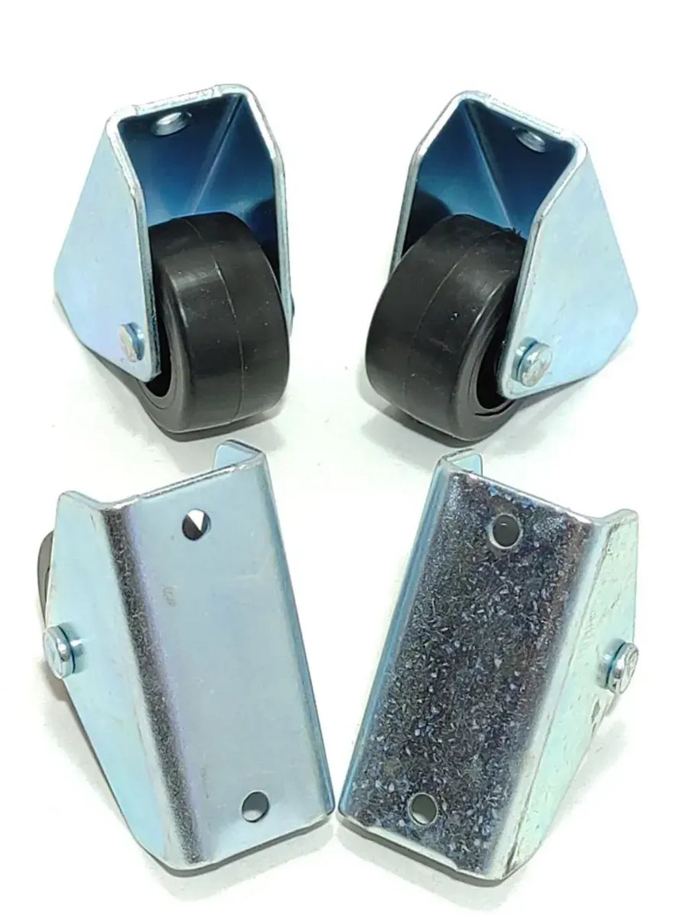 Колесики для мебели неповоротные обрезиненные для дивана