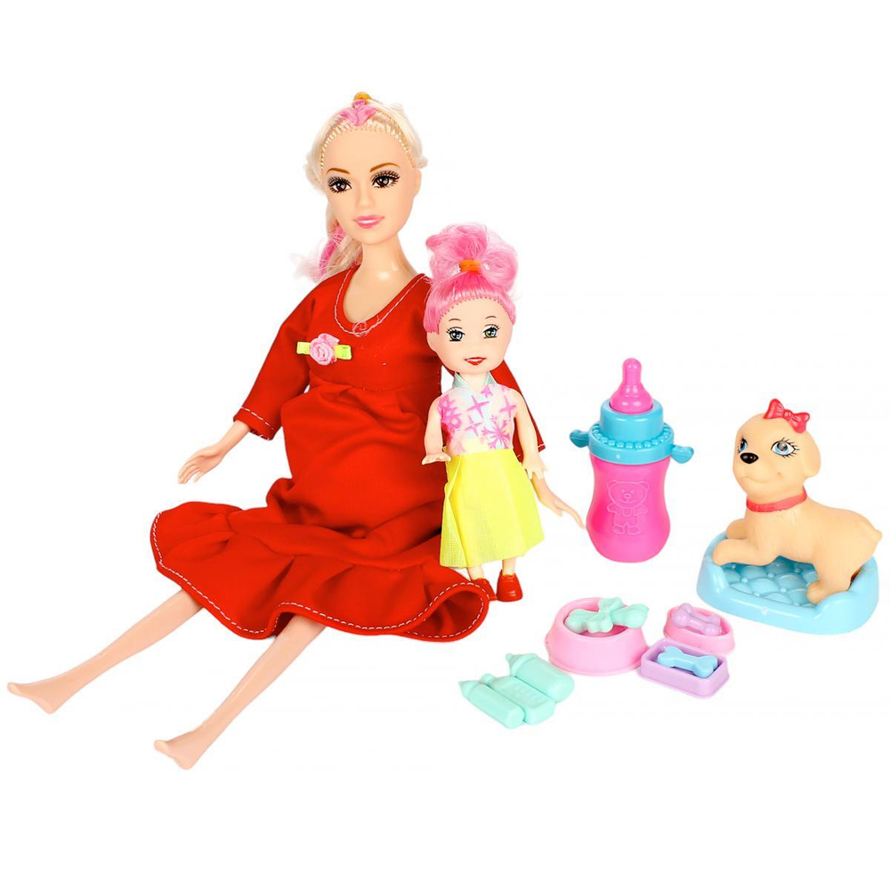 Кукла тип Модель беременная с ребенком, коробка ZR-506B