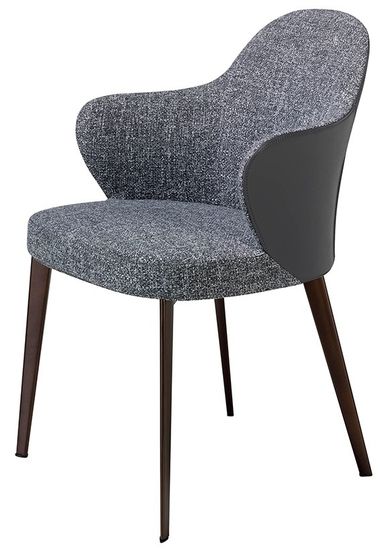 Обеденный стул 4102/A204 обитый тканью и экокожей Испания 