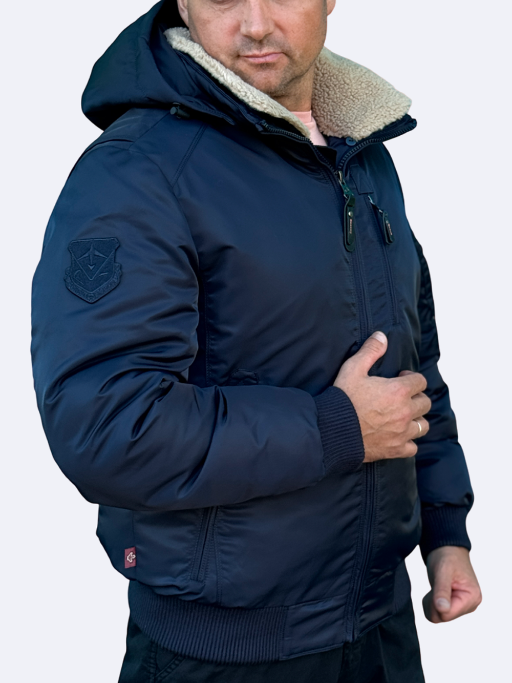 Куртка бомбер Corbona Зима синий