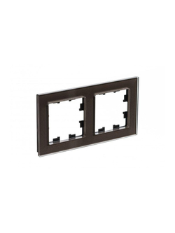 Рамка 2-м AtlasDesign Nature стекло мокко SE ATN320602
