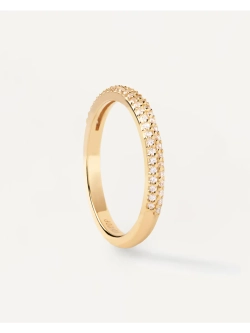 Кольцо женское PDPaola Tiara серебро 925 пробы покрытое золотом 750 пробы AN01-665