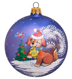 Элита НФШ-1487/2 Ел.украшение Шар «Собачка» 100 мм