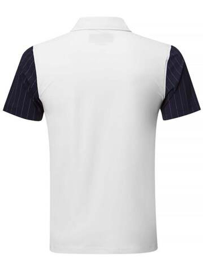 Мужское теннисное поло Hydrogen Tech Zipped Polo - white/blue