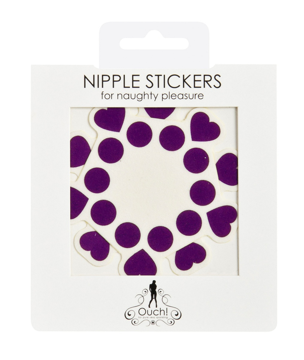 Фиолетовые открытые пестисы Круги и сердца