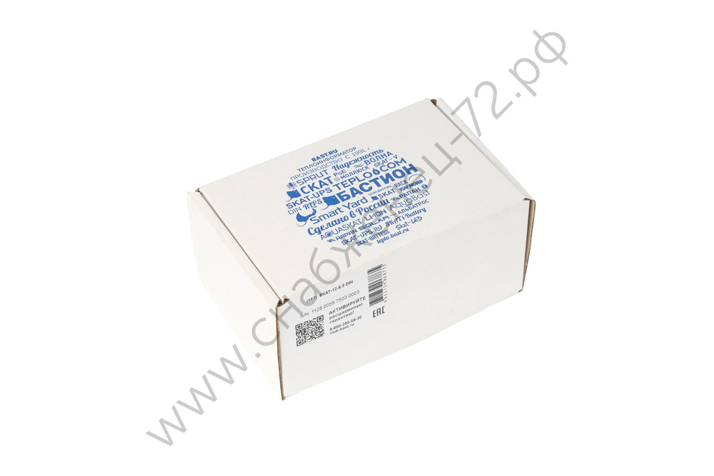 SKAT-12-8.0 DIN (СКАТ ИБП-12/8-DIN) источник питания 12В 8А пластиковый корпус под DIN рейку 35 мм