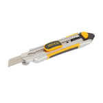 Нож монтажный 18 мм алюминиевый корпус, в комплекте 6 лезвий INGCO INDUSTRIAL