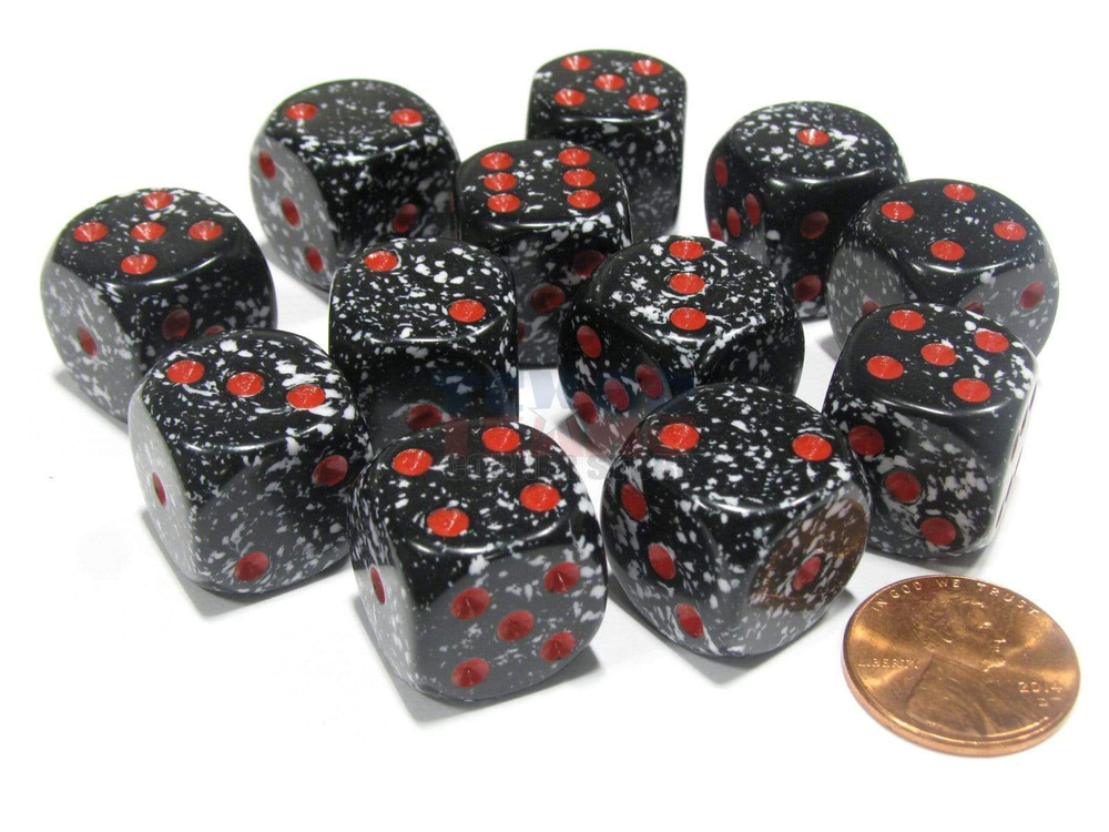 Chessex 12-D6 set (16mm) - Speckled Space