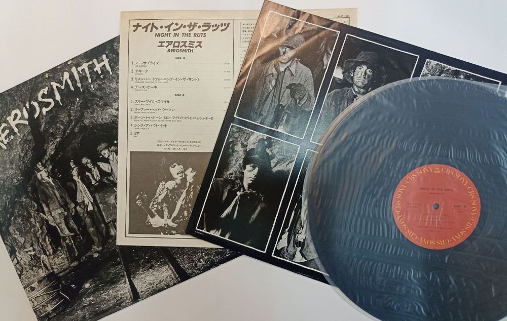 Винтажная виниловая пластинка LP Aerosmith Night In The Ruts (Japan 1979)
