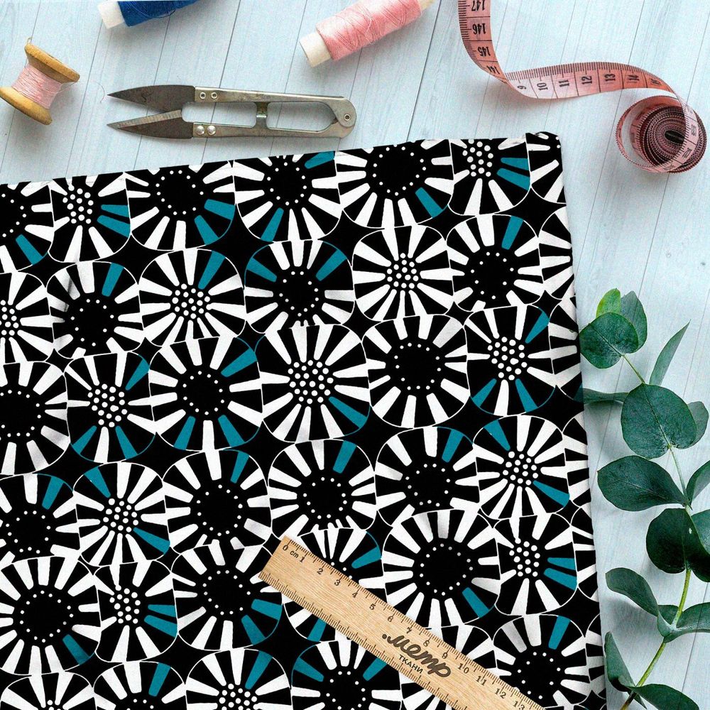 Ткань Ниагара Софт футуристический шик