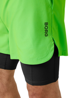 Мужские теннисные шорты Björn Borg 2in1 - зеленый