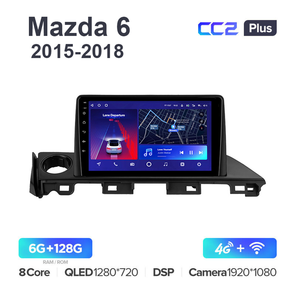 Teyes CC2 Plus 9"для Mazda 6 2015-2018