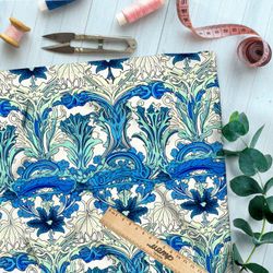 Ткань премиум атлас орнаментальные взлеты