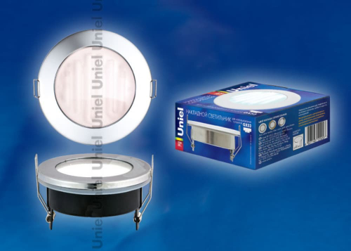 GX53-9/4200/Н5 Хром. Светильник встраиваемый с лампой. IP54