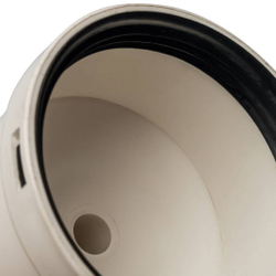 Элемент дымохода конденсац.крышка под сифон Ø80 м