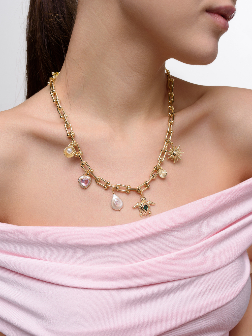 Колье Turtle Gold Mix