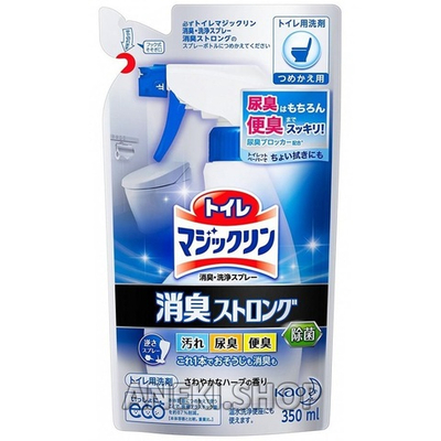 Спрей-пенка для туалета с ароматом свежих трав 350 мл KAO Magiсclean (мягкая упаковка)