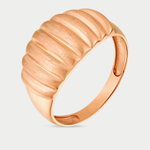 Кольцо из розового золота 585 пробы женское без вставок (арт. Кд4088)