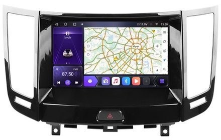 Магнитола для Infiniti QX70, FX35 (S51), FX37, FX30d, FX50 2008-2016 (Поддержка Bose и 360) - Carmedia SF-9828-3 QLed, Android 10/12, ТОП процессор, CarPlay, SIM-слот
