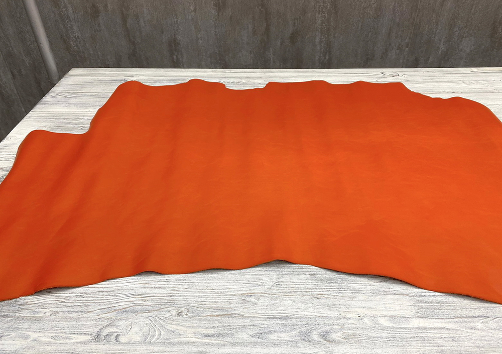 Vacchetta Orange (1,3-1,5 мм), цв. Оранжевый, натуральная кожа