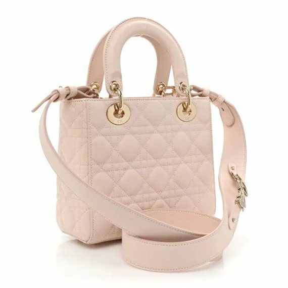 Сумка Dior Lady Dior My Abcdior, модель маленького формата светло-розовый