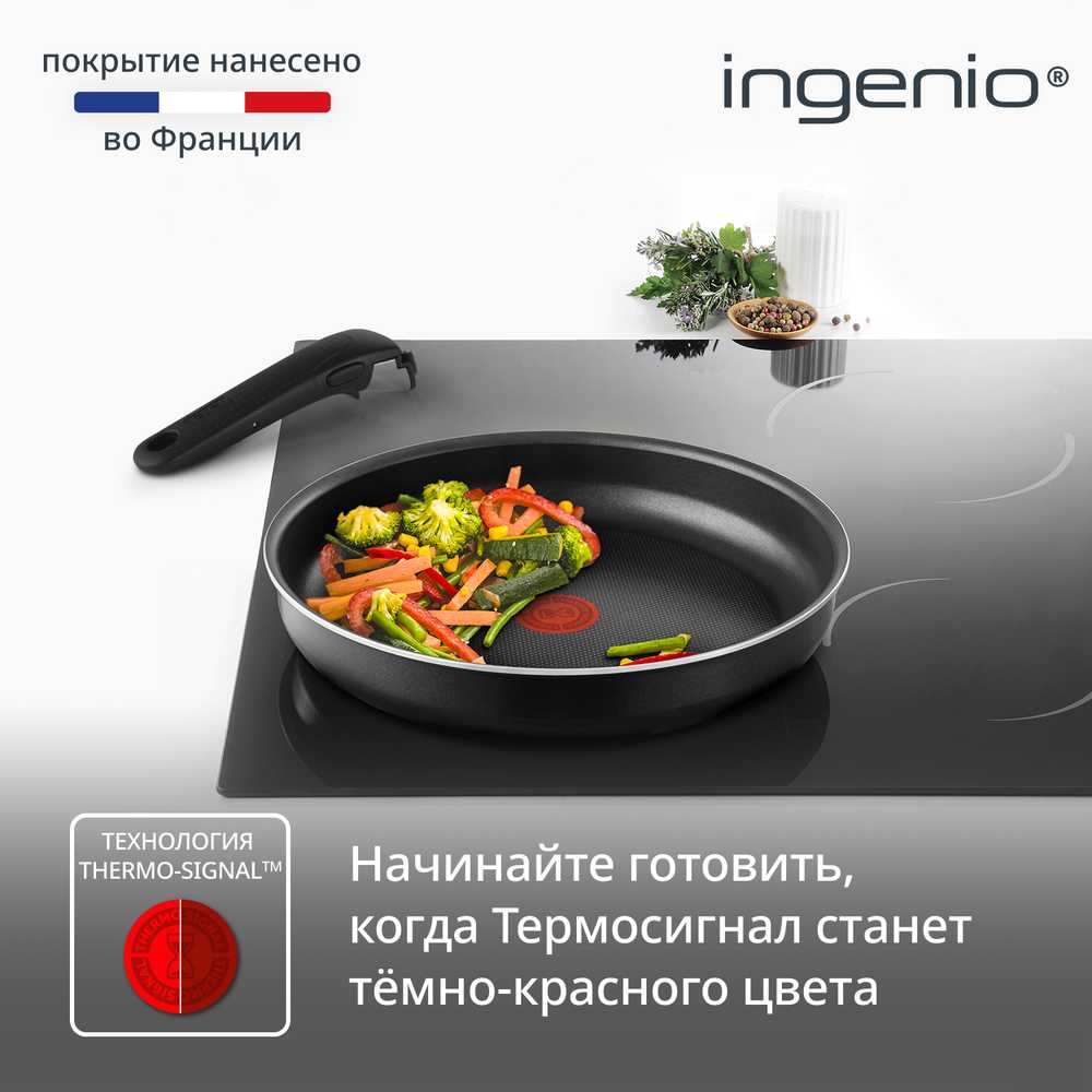 Набор посуды Tefal Ingenio Black 8 предметов 24/28/26/16/ см. 04238850