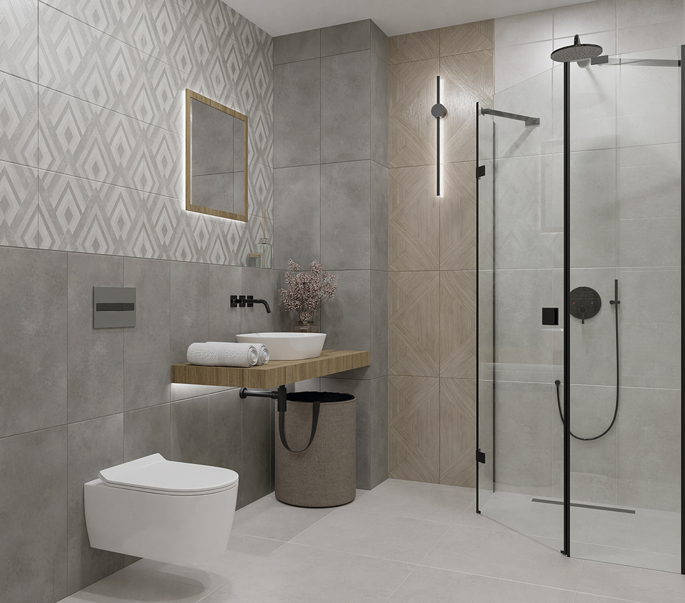 Плитка напольная Azori Clobal 42x42 см 1.23 м² матовая цвет серый