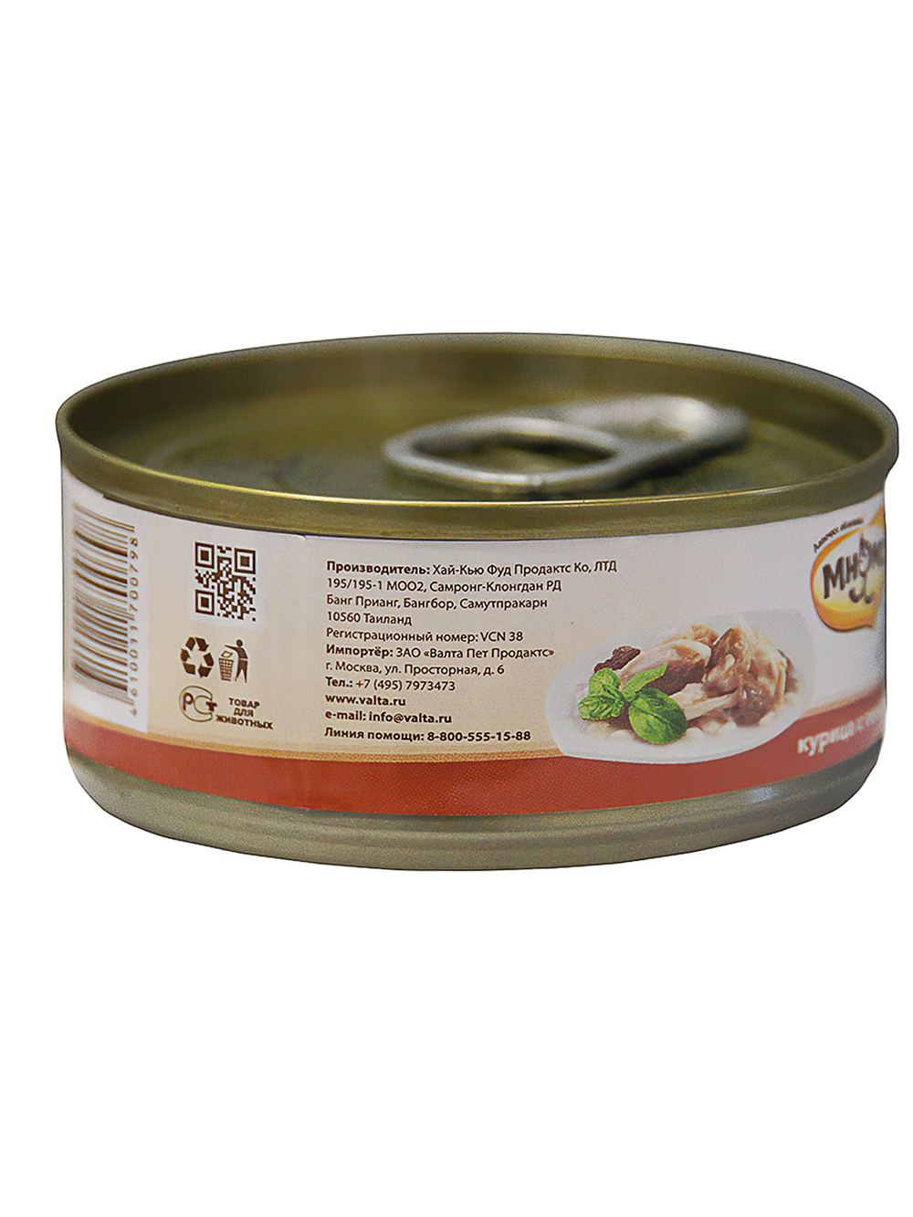 Мнямс консервы для собак всех пород паштет из индейки с уткой Турдакен по-британски 400 г