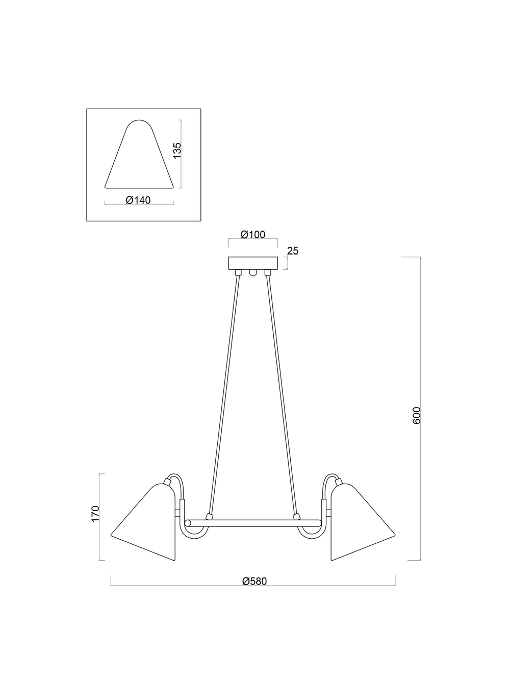 Подвесной светильник Freya FR8001PL-03WG