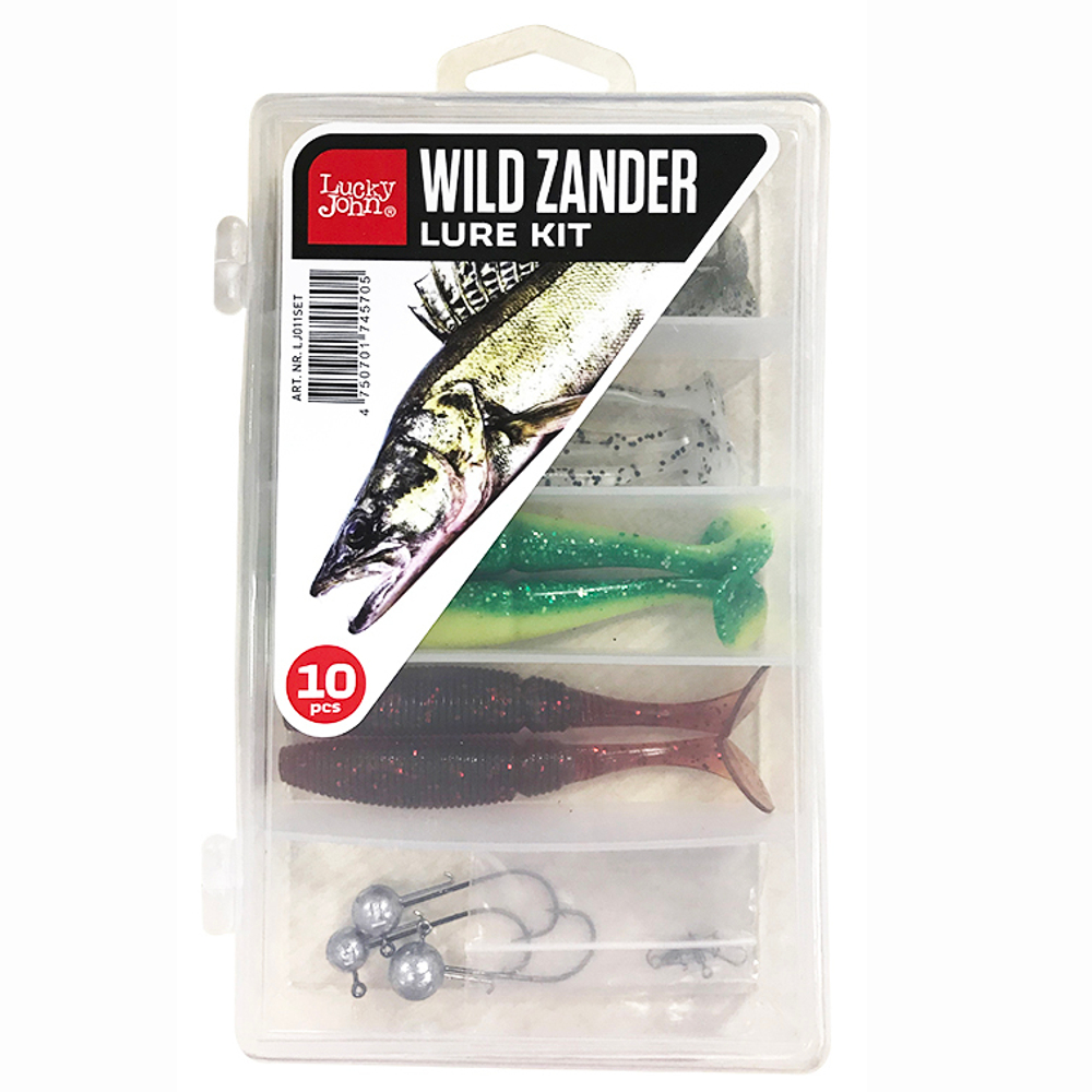 Комплект приманки и оснастки Lucky John WILD ZANDER SET