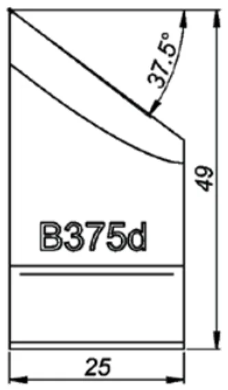 Резец к PRO-5 PB для внешней фаски 30°, 34 мм, арт. NOZ-000032