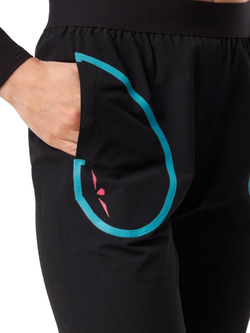 ШТАНЫ ЖЕНСКИЕ RUNNING PANT | BLACK SKYBLUE