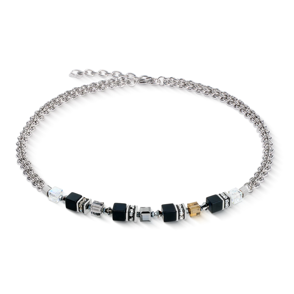 Колье Coeur de Lion Black-Silver 3021/10-1317