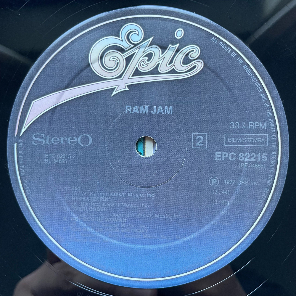 Винтажная виниловая пластинка LP Ram Jam Black Betty (Нидерланды 1977)