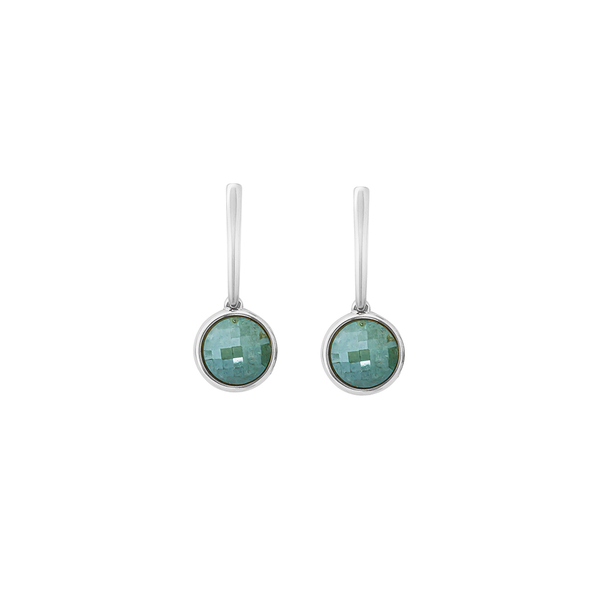 Серьги Possebon Pearl Green Quartz A1269.16 G/S
