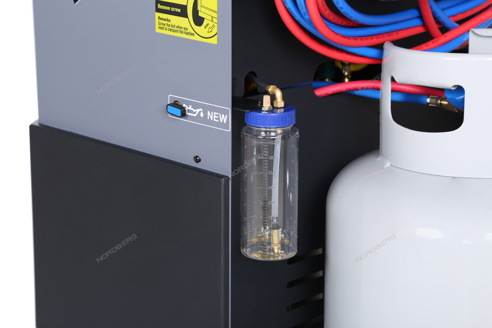 Установка автомат для заправки кондиционеров автобусов с ручным впрыском масла NORDBERG NF39