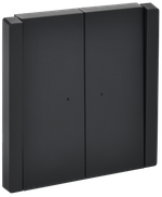 FORTE&PIANO Выключатель 2-клавишный с индикацией 10А FP106 черный IEK