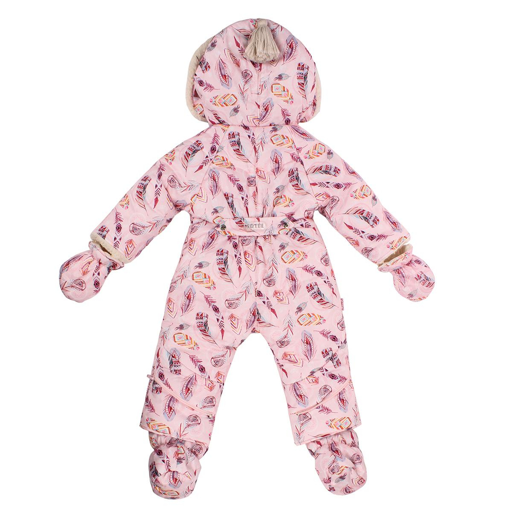 Комбинезон- Пача 300 гр. р.1 (74) принт перышки